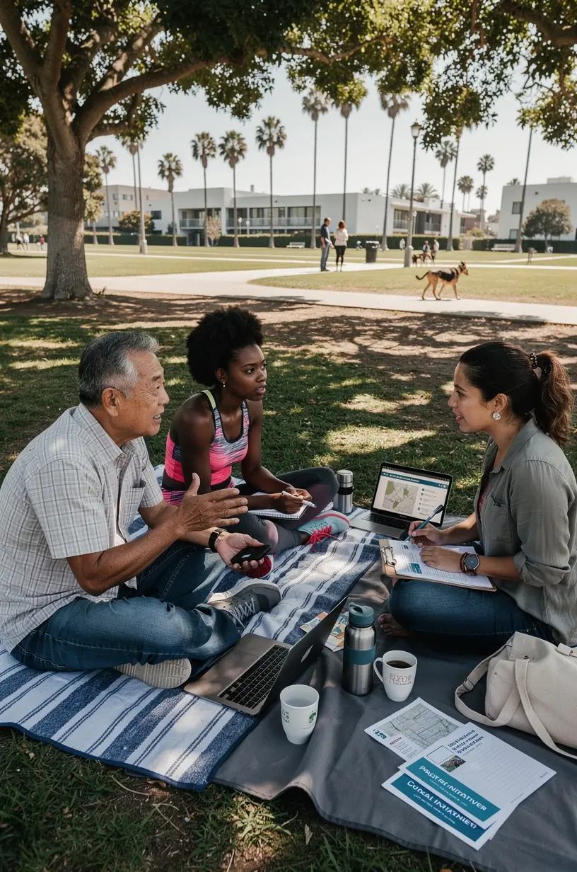 Experienced local expert sharing practical advice during a community workshop in a bright meeting room.